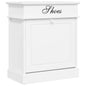 JUNG Vida Schuhschrank Weiß 50 x 28 x 58 cm Paulownia Holz