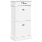 JUNG Vida Schuhschrank Weiß 50 x 28 x 98 cm Paulownia Holz