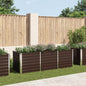 JUNG Vida Garten-Hochbeet Braun 240 x 80 x 77 cm Verzinkter Stahl