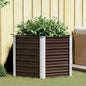 JUNG Vida Garten-Hochbeet Braun 129 x 129 x 77 cm Verzinkter Stahl