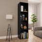 JUNG Vida Bücherregal/TV-Schrank Schwarz 36x30x143 cm Holzwerkstoff