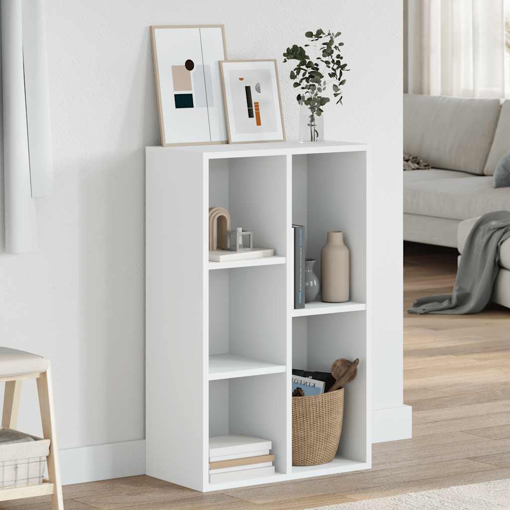 JUNG Vida Bücherregal/Sideboard Weiß 50x25x80 cm Holzwerkstoff