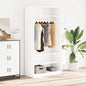 JUNG Vida Kleiderschrank Hochglanz-Weiß 100x50x200 cm Holzwerkstoff