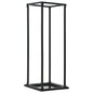 JUNG Vida Brennholzregal mit Boden Schwarz 37 x 37 x 113 cm Stahl