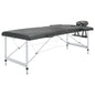 JUNG Vida Massageliege 2-Zonen Aluminiumgestell Anthrazit 186x68 cm