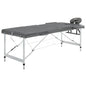 JUNG Vida Massagetisch mit 3 Zonen Aluminiumrahmen Anthrazit 186×68 cm