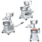 JUNG Vida Hamburgerpresse mit 500 Trennpapieren Aluminium 10 cm