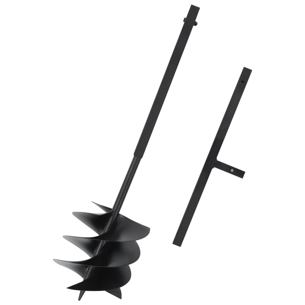 JUNG Vida Erdbohrer mit Griff 250 mm Stahl Schwarz