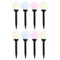 JUNG Vida Außen-Solarlampen 8 Stk. LED Kugel 15 cm RGB