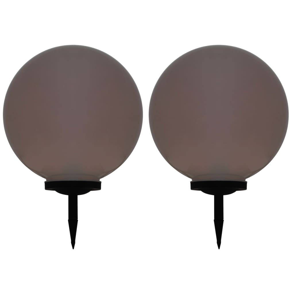 JUNG Vida Außen-Solarlampen 2 Stk. LED Kugel 50 cm RGB