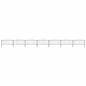 JUNG Vida Gartenzaun mit Speerspitzen Stahl (0,5 - 0,75) x 11,9 m Schwarz