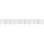JUNG Vida Gartenzaun mit Speerspitzen Stahl (1,5 - 1,75) x 15,3 m Schwarz