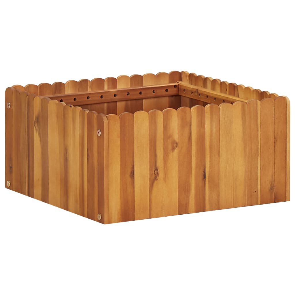 JUNG Vida Garten-Hochbeet 50 x 50 x 25 cm Massivholz Akazie