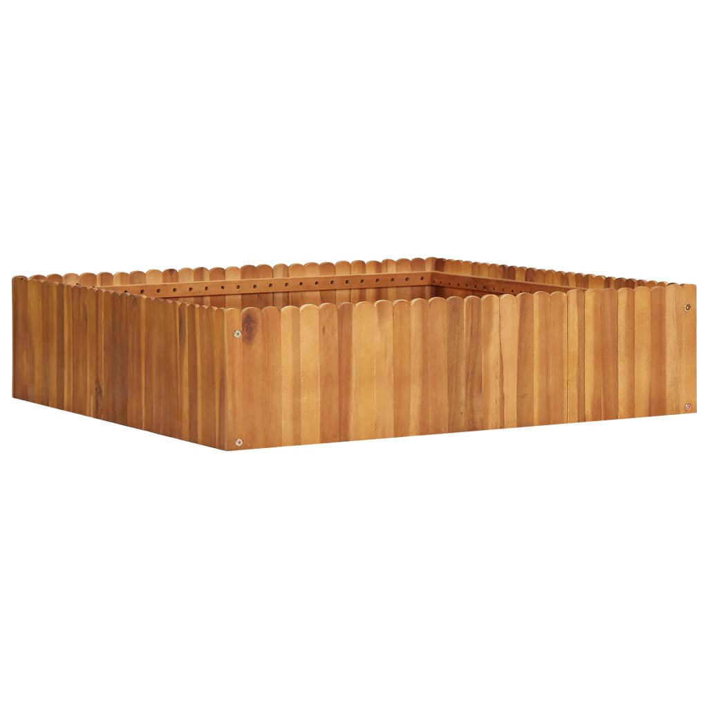 JUNG Vida Garten-Hochbeet 100 x 100 x 25 cm Massivholz Akazie