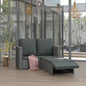 JUNG Vida 2-tlg. Garten-Lounge-Set mit Kissen Poly Rattan Grau