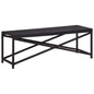 JUNG Vida Gartenbank 120 cm Poly Rattan Schwarz