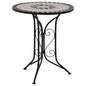 JUNG Vida Mosaik-Bistrotisch Grau 60 cm Keramik