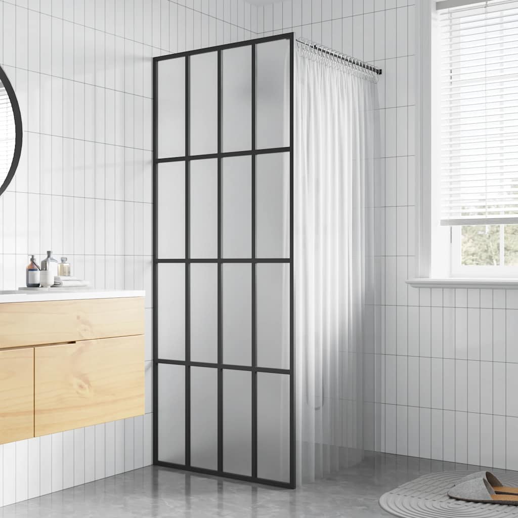 JUNG Vida Duschwand für Walk-in Dusche Mattes Sicherheitsglas 90x195 cm