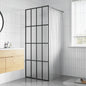 JUNG Vida Duschwand für Walk-in Dusche Mattes Sicherheitsglas 90x195 cm