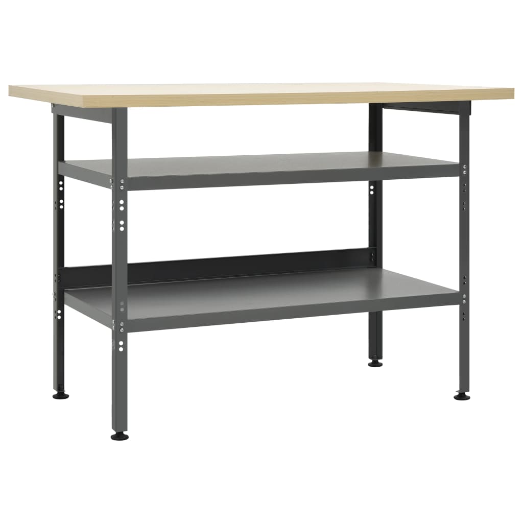 JUNG Vida Werkbank Grau 120×60×85 cm Stahl