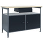 JUNG Vida Werkbank Schwarz 120x60x85 cm Stahl