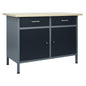 JUNG Vida Werkbank Schwarz 120x60x85 cm Stahl