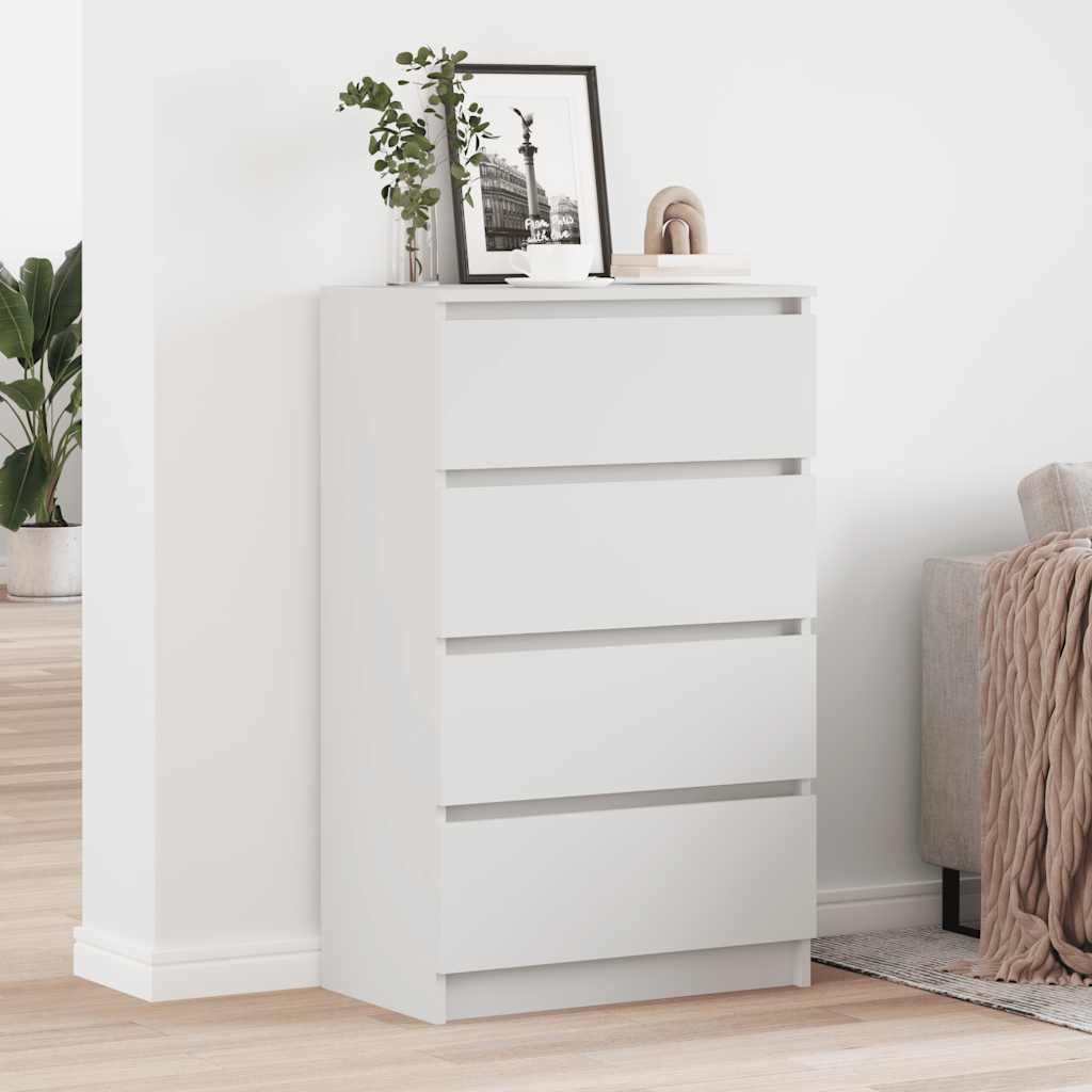 JUNG Vida Sideboard Weiß 60x35x98,5 cm Holzwerkstoff