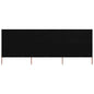 JUNG Vida 3-teiliges Windschutzgewebe 400 x 120 cm Schwarz
