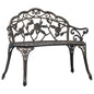 JUNG Vida Gartenbank 100 cm Aluminiumguss Bronzefarben
