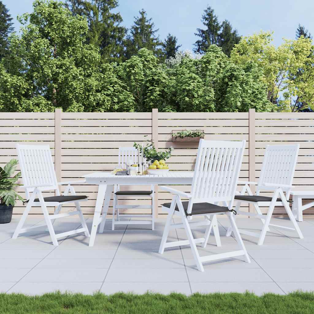 JUNG Vida Gartenstuhl-Kissen 4 Stk. Anthrazit 40x40x3 cm Oxford-Gewebe