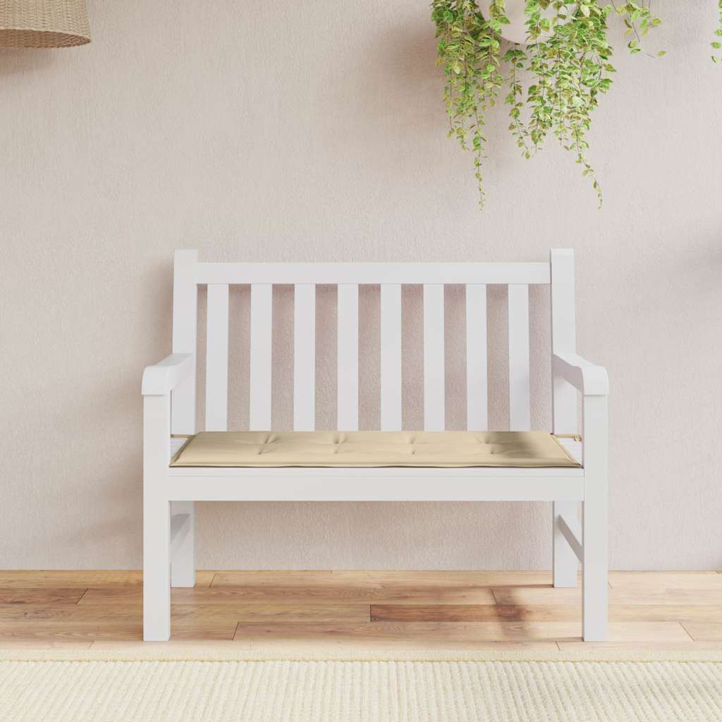 JUNG Vida Gartenbank-Auflage Beige 120x50x4 cm Oxford-Gewebe