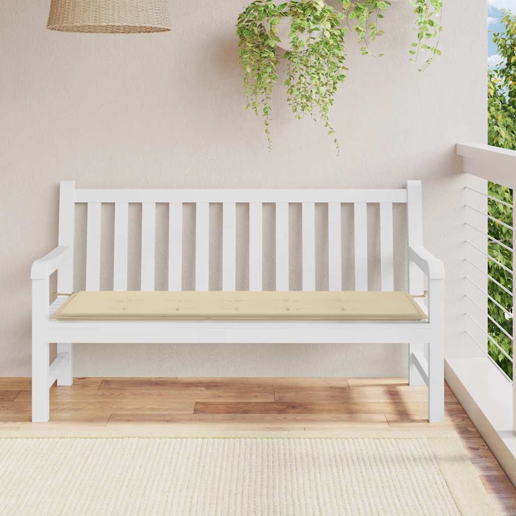 JUNG Vida Gartenbank-Auflage Beige 150x50x2 cm Oxford-Gewebe