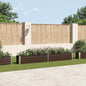 JUNG Vida Garten-Hochbeet Verzinkter Stahl 320×40×45 cm Braun