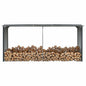 JUNG Vida Brennholzlager Verzinkter Stahl 330 x 92 x 153 cm Anthrazit