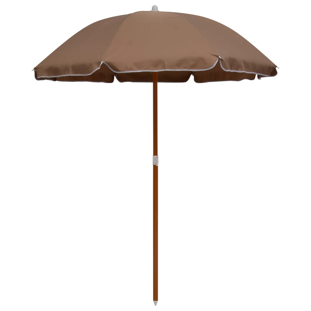 JUNG Vida Sonnenschirm mit Stahl-Mast 180 cm Taupe