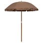 JUNG Vida Sonnenschirm mit Stahl-Mast 180 cm Taupe