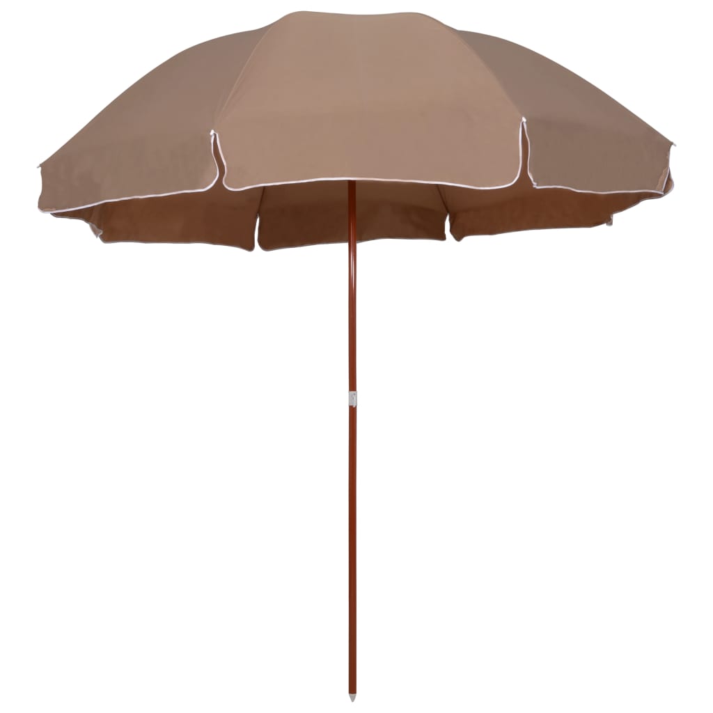 JUNG Vida Sonnenschirm mit Stahl-Mast 300 cm Taupe