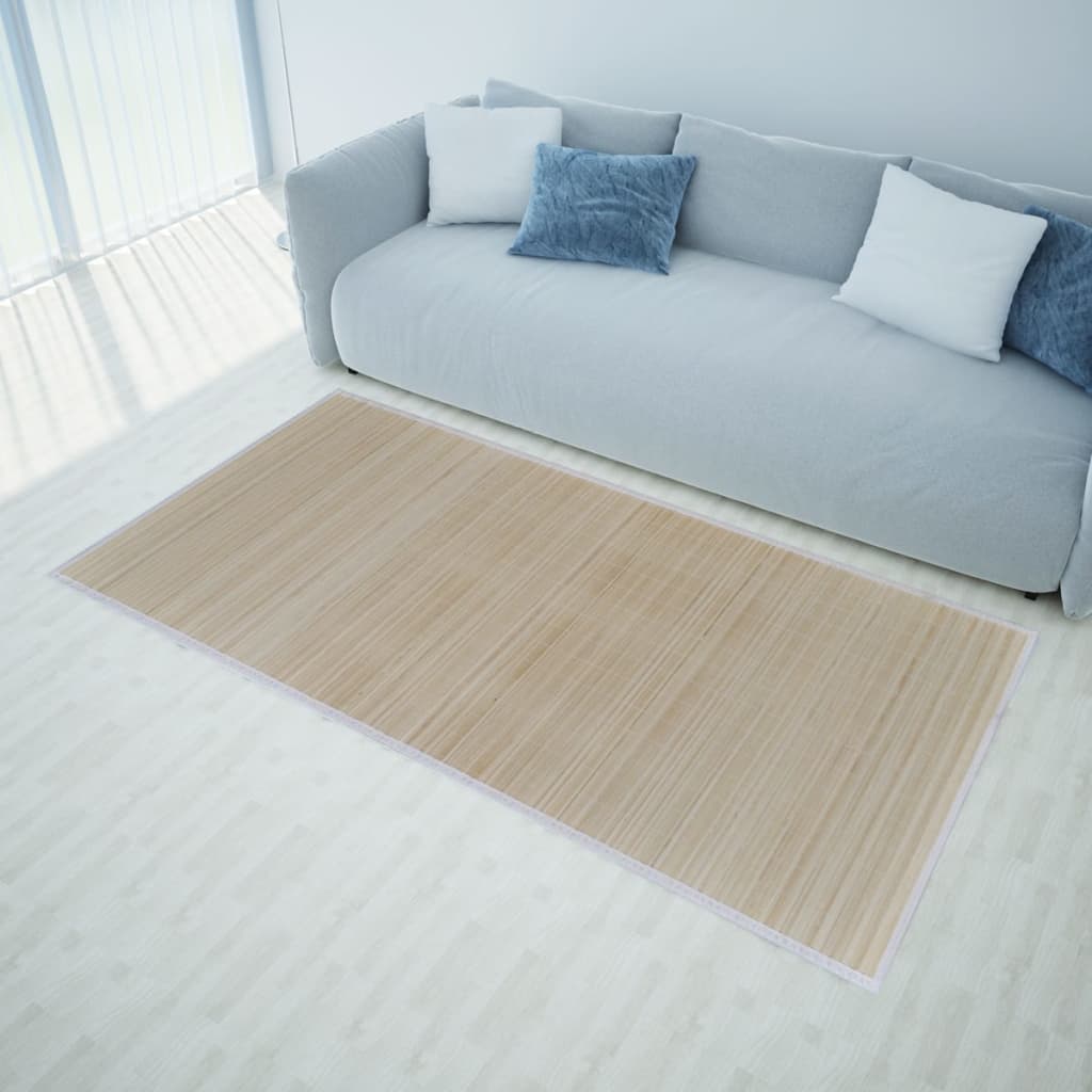 JUNG Vida Bambusteppiche 4 Stk. Rechteckig Natur 120x180 cm