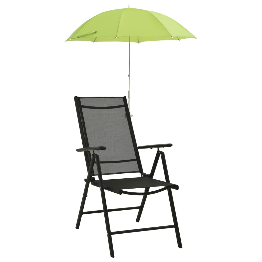 JUNG Vida Sonnenschirme für Campingstühle 2 Stk. Grün 105 cm