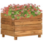 JUNG Vida Hochbeet 50x40x38 cm Teak Altholz und Stahl