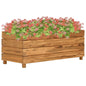 JUNG Vida Hochbeet 100x40x38 cm Teak Altholz und Stahl