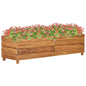 JUNG Vida Hochbeet 150x40x38 cm Teak Altholz und Stahl