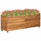 JUNG Vida Hochbeet 150x40x55 cm Teak Altholz und Stahl