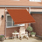 JUNG Vida Einziehbare Markise Handbetrieben 250 cm Orange und Braun