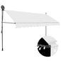JUNG Vida Einziehbare Markise Handbetrieben mit LED 350 cm Creme