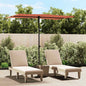 JUNG Vida Sonnenschirm mit Aluminium-Mast 2x1,5 m Terrakotta