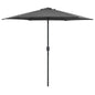 JUNG Vida Sonnenschirm mit Aluminium-Mast 270x246 cm Anthrazit