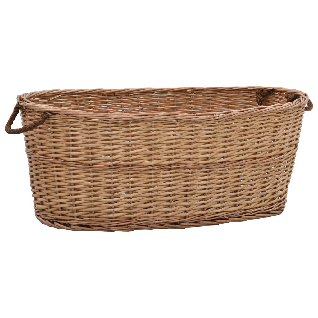 JUNG Vida Holzkorb mit Tragegriffen 88 x 57 x 34 cm Natur Weide