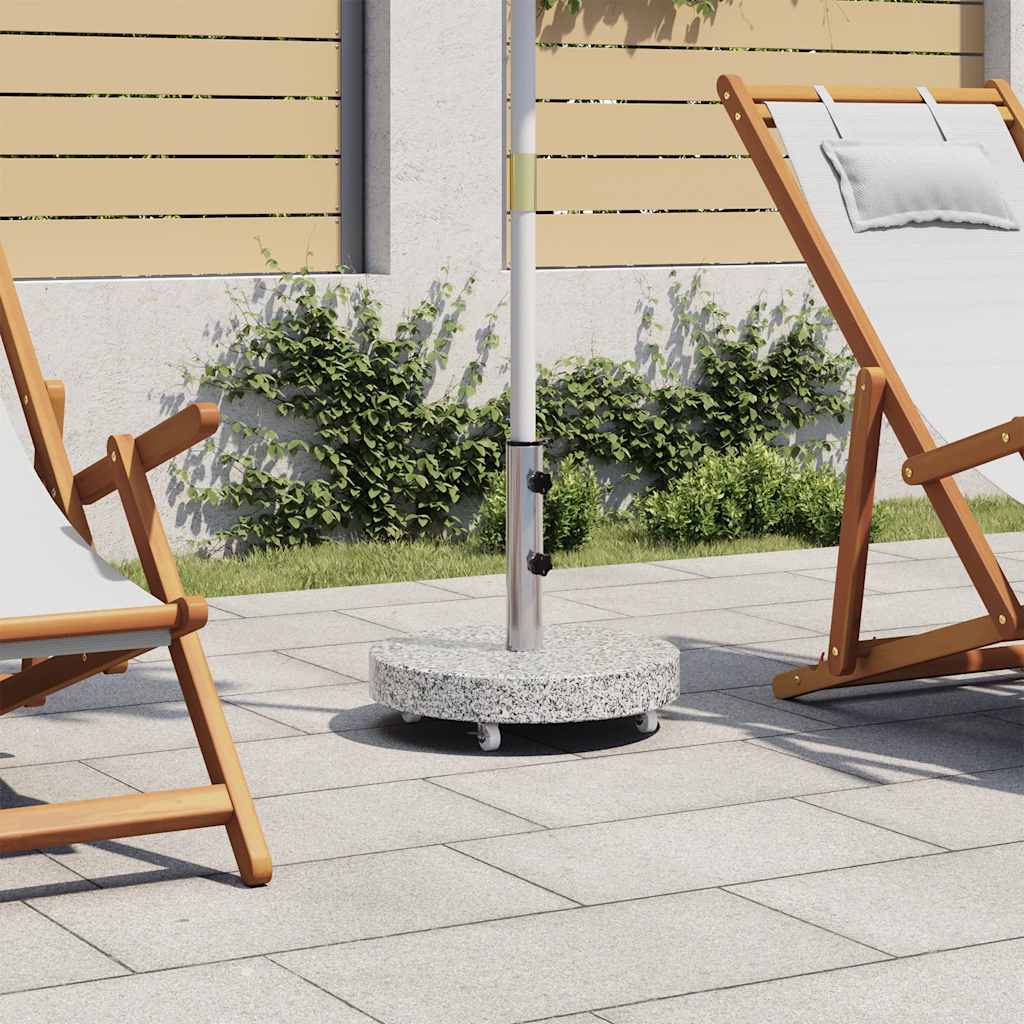 JUNG Vida Sonnenschirmständer Granit 30 kg Rund Grau