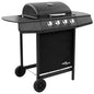 JUNG Vida Gasgrill mit 4 Flammen Schwarz